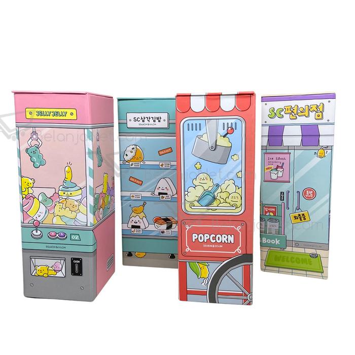 

Kotak Pensil Karton Rak Berdiri Tingkat Pencil Case Box Unik Lucu Fancy