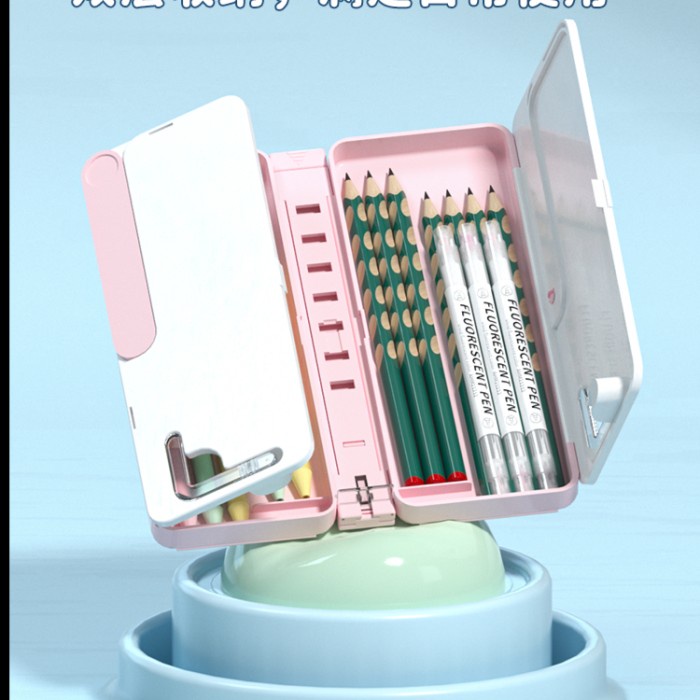 

HOT SALE! Tempat Alat Tulis Serbaguna / Kotak Pen White Board + Penyangga Buku