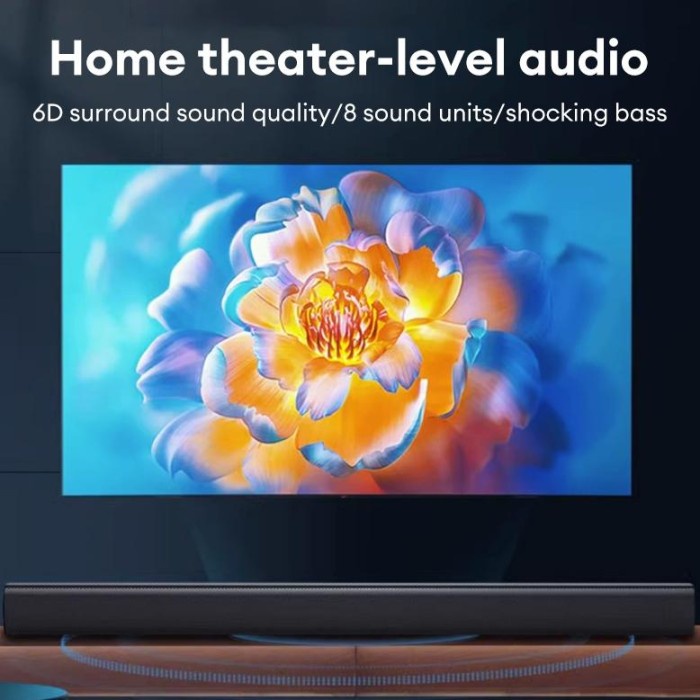 Soundbar TV Super Bass Soundbar Polytron Subwoofer Portable Speaker Subwoofer Bluetooth Home Theater