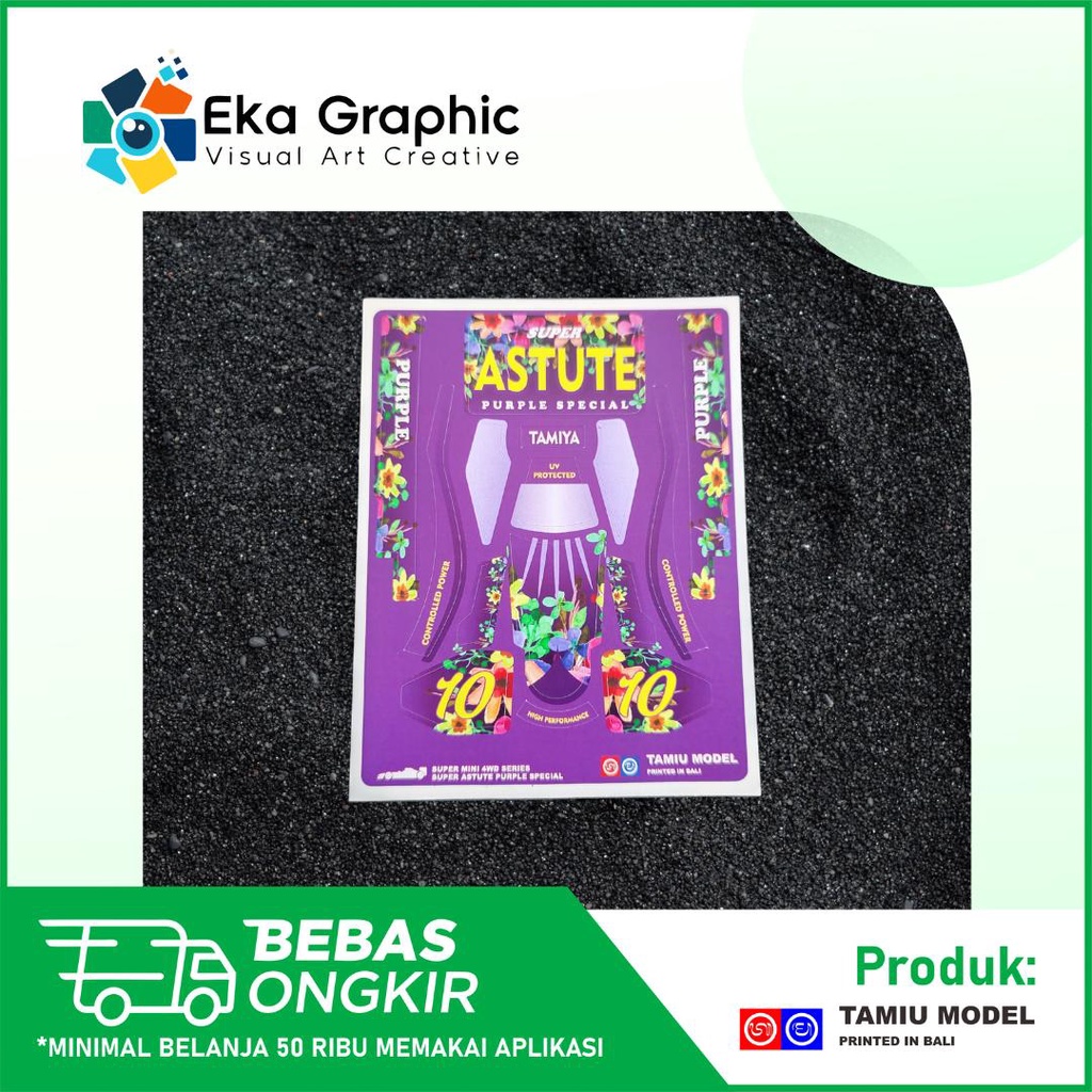 Decal Sticker Super Astute Purple Special