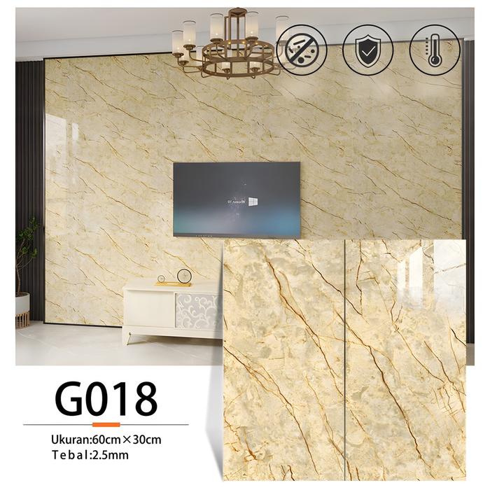 Sale Ubin Backsplash Dapur Peel & Stick Ubin Marmer Self-Adhesive, Terbuat Dari Bahan Pvc Dan Vinyl.