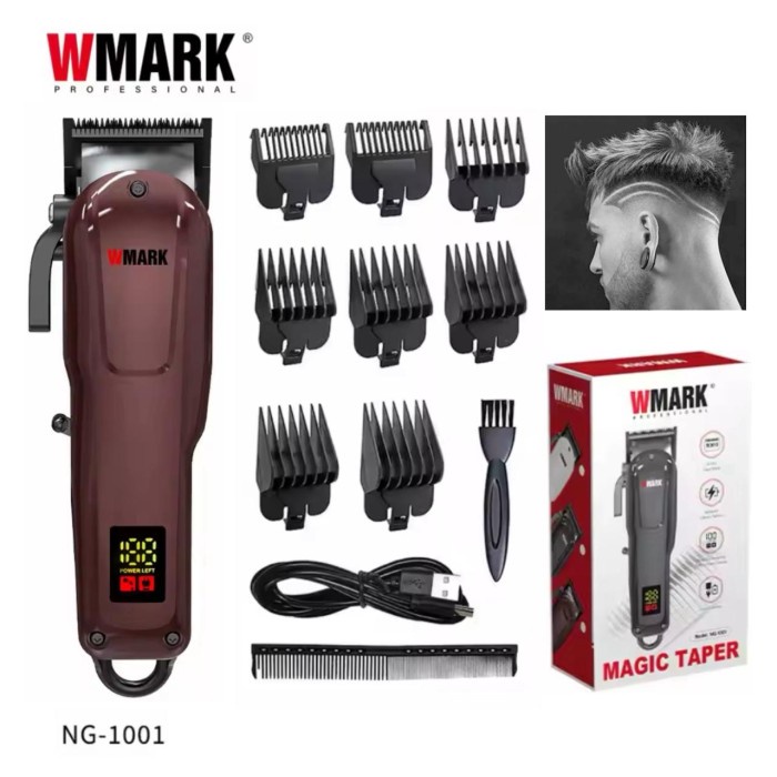 Alat cukur WMARK Alat Cukur Rambut Hair Clipper Professional 6600 RPM NEW 2024 Charging USB Tipe C M