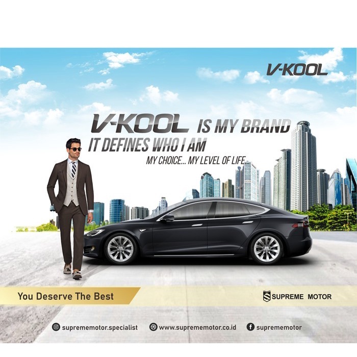 Ready Kaca film mobil depan v-kool
