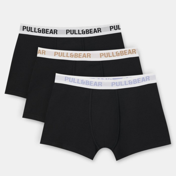 Celana Dalam Pull And Bear Isi 3 Pack Original 004 Asli 100%