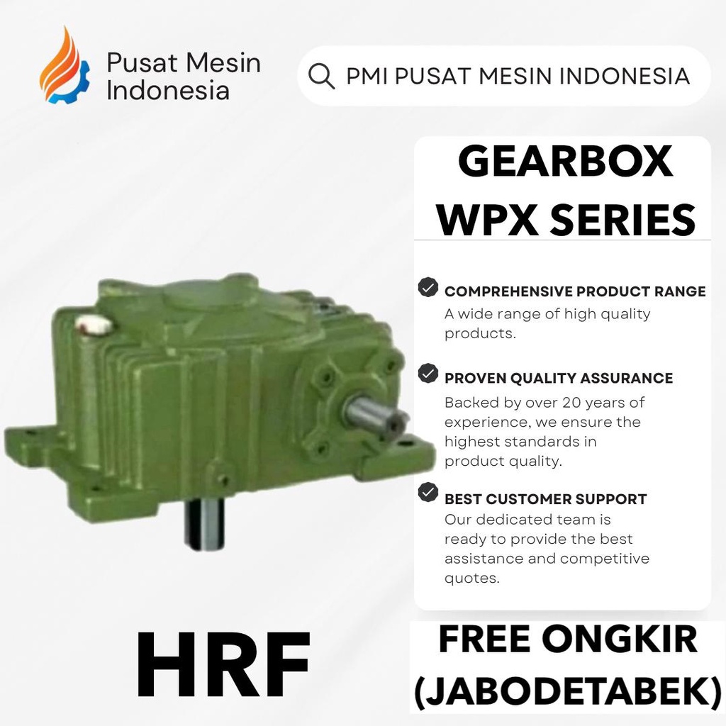 GEAR BOX HRF WPX 120 WORM GEAR REDUCER RATIO 1:10-60/ GEARBOX WPX/ GEARBOX SPEED REDUCER WPX/ GEARBO