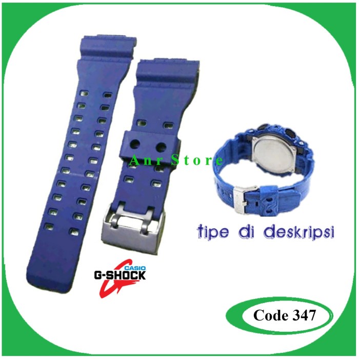 Tali Jam Tangan Casio G-Shock Ga-100 Ga-110 Ga-120 Ga-300 Biru Premium Termurah