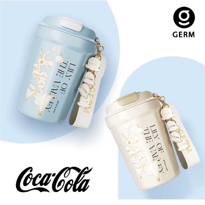 CODGERM K32 390ML Vacuum Termos Cup S31603 Baja Tahan Karat Portabel With Liontin Dekoratif Cangkir