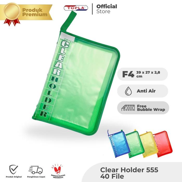 

TERBARU Topla Map Resleting Zipper Clear Holder 555 Zipper Map Resleting Dokumen File Folder Ukuran