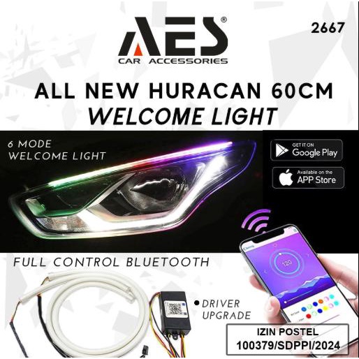 AES LAMPU ALIS DRL RGB AES HURACAN SOFTLED 60 CM - CAR