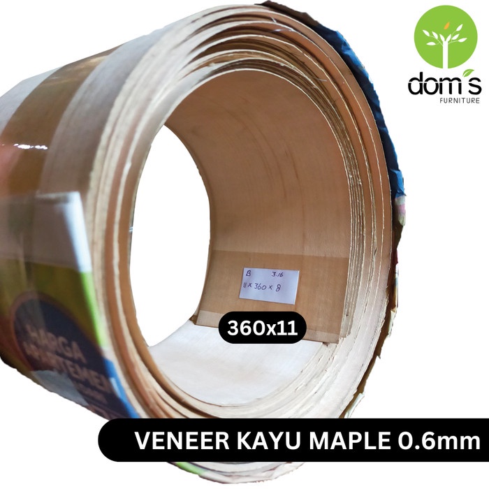 Ready stock] Dom's Veneer Kayu/Wood Veneer Maple 0.6mm Bahan/Material Kayu Asli DIY