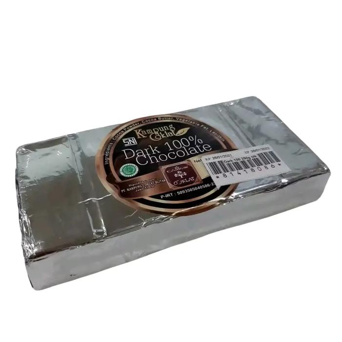 

terbaru !!! coklat blok dark 100% 250gr - kampung coklat blitar food cokelat ready