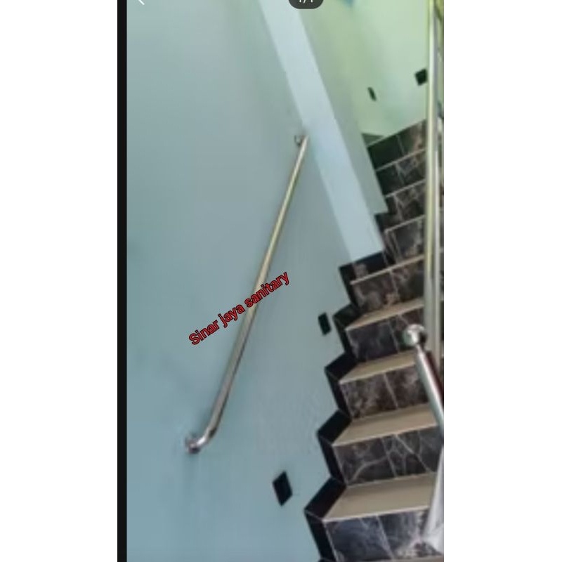 Pegangan samping tangga stainless stell 150cm / Hand ralling stainless