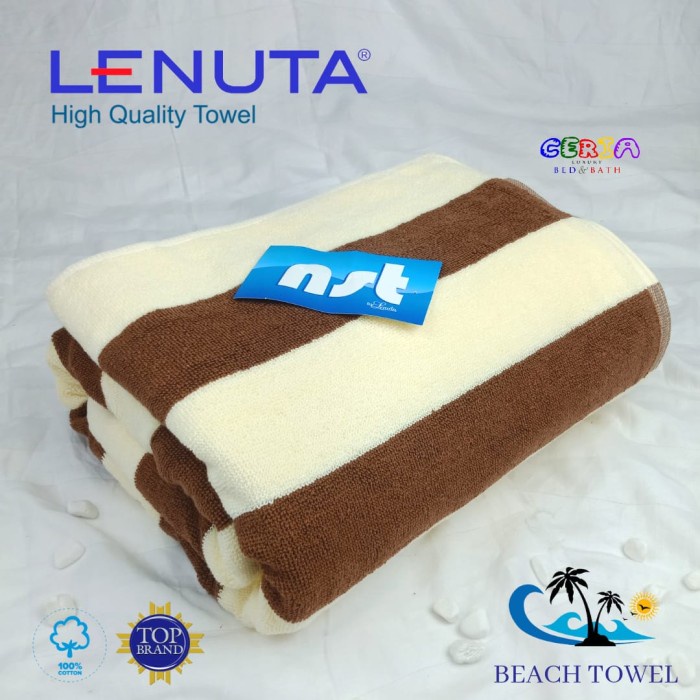 POOL TOWEL HANDUK PANTAI JUMBO HOTEL NST BY LENUTA STRIPE SIZE 86X150