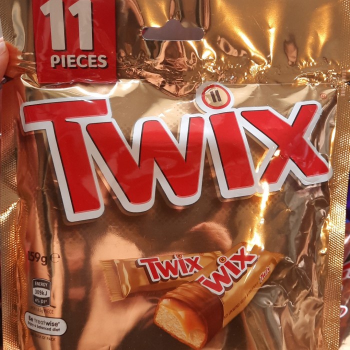 TWIX CHOCOLATE SHARE PACK ISI 11 COKLAT IMPOR KODE 680