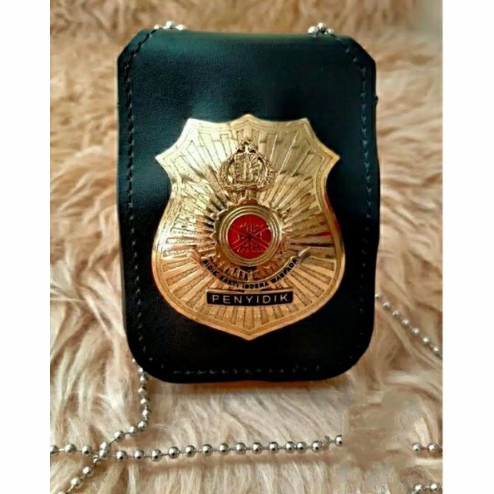 

kalung lencana penyidik kalung kta penyidik nametag penyidik id card