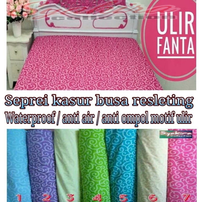 sarung kasur busa resleting waterproof 180x200x30