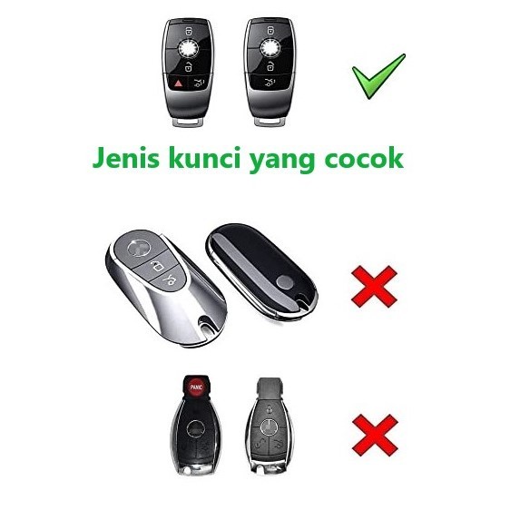Mercedes Benz X167 W177 W247 W205 W213 W222 W463 Key Case Sarung Kunci Asli 100%