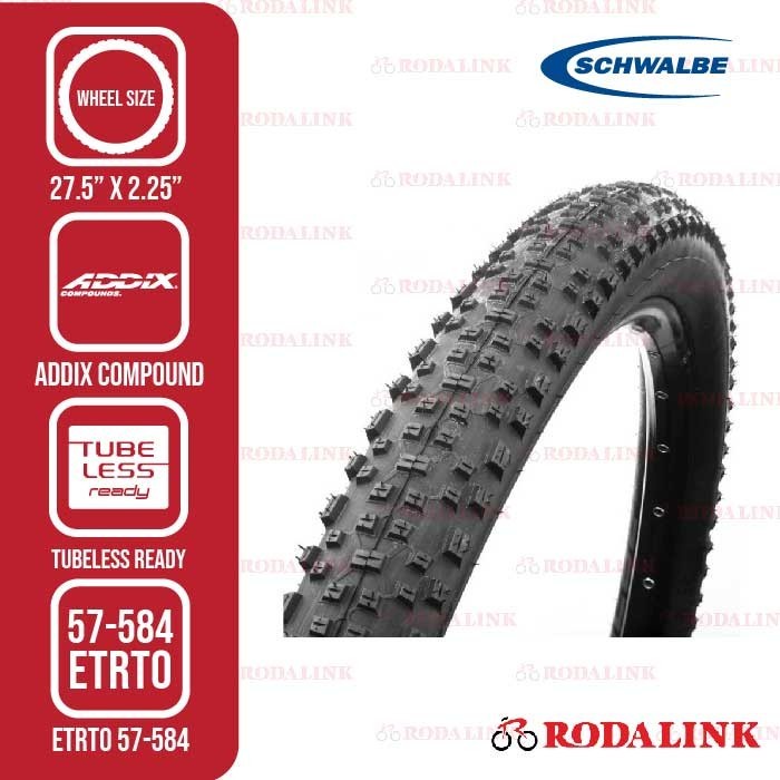 Schwalbe Ban Sepeda Racing Ralph 27.5 x 2.25 Addix | Ban Sepeda Gunung 27.5 Tubeless Ready