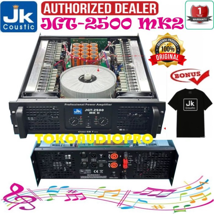 BISA GOSEND POWER JK AUDIO JGT-2500 JK AUDIO POWER AMPLIFIER JK AUDIO JGT2500