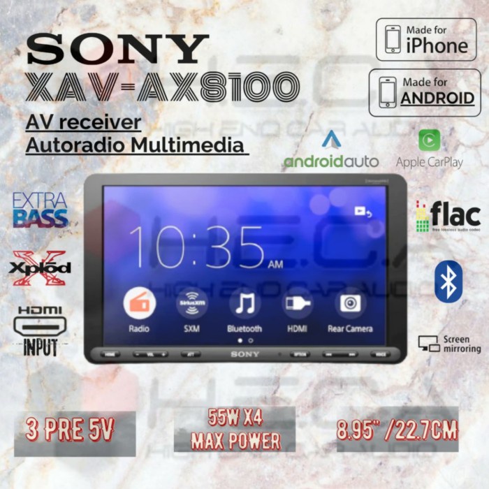 BISA GOSEND! SONY XAV-AX8100 HEAD UNIT TAPE MOBIL SINGLE DIN LAYAR DOUBLE DIN AUDIO