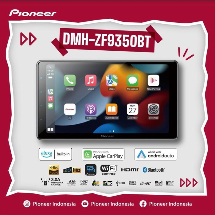 BISA GOSEND PIONEER DMH Z F 9350 BT HEAD UNIT 9 INCH TERLARIS