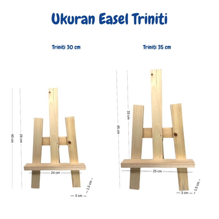TERBARU Easel Lukis Kayu Standing Lukis Kecil Easel Kayu Kecil