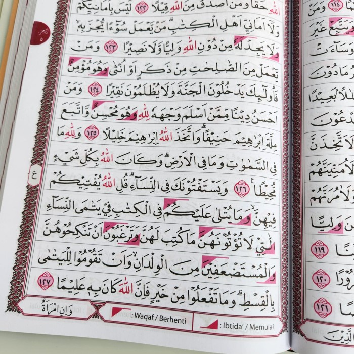 Alquran Samsia Besar Ukuran A4, Alquran Mushaf Khat Utsmani 15 Baris