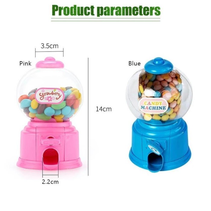 Premium Mainan Candy Machine Dispenser Mesin / Mainan Anak Capsule Machine Mesin / Mini Gumball
