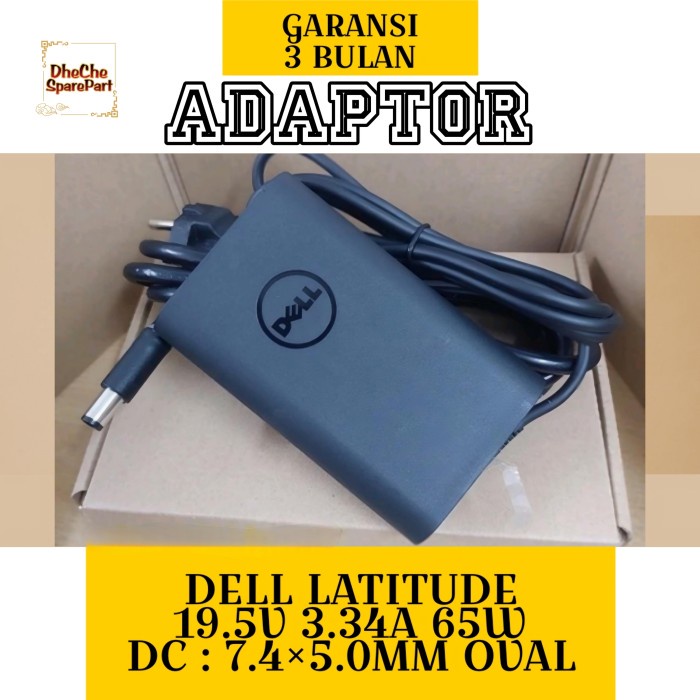 BISA GOSEND ADAPTOR CHARGER LAPTOP DELL LATITUDE E7270 I5-6TH E7270 I7-6TH SERIES 65W ORI BEST