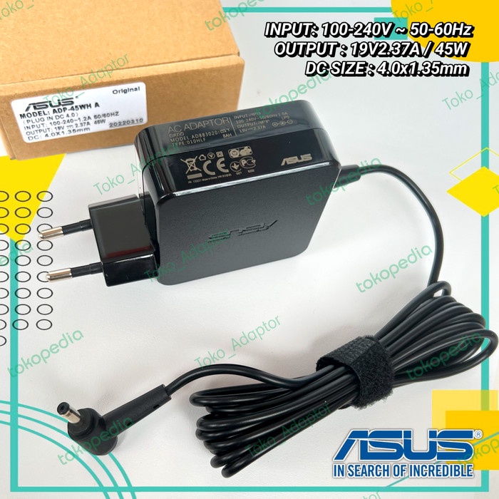 BISA GOSEND ADAPTOR CHARGER LAPTOP ASUS VIVOBOOK S13 X515 19V2.37A 45W JEK KECIL KUALITAS TERBAIK