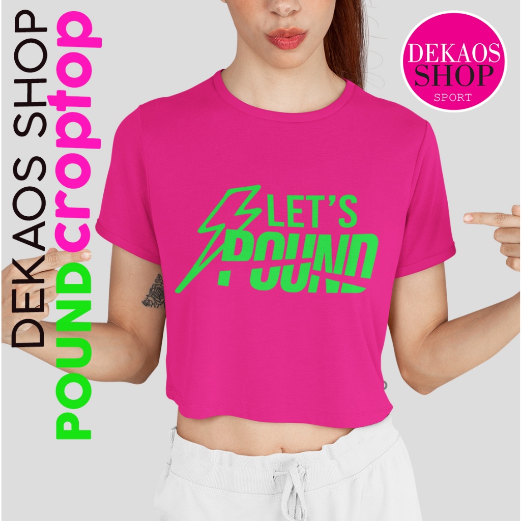 CROP TOP WANITA / CROP TOP / KAOS POUND / KAOS CROP OLAHRAGA / BAJU OLAHRAGA WANITA / BAJU POUNDFIT