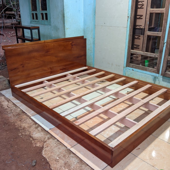 dipan kayu nimalis 160x200 / tempat tidur kayu
