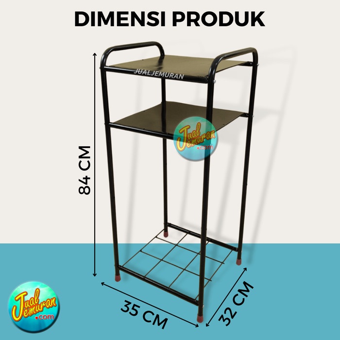 Rak Galon Dispenser Besi 3 Susun Warna Putih