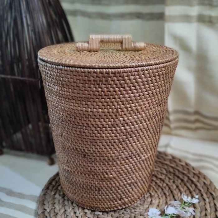 PREMIUM Tempat Sampah Rotan Lombok