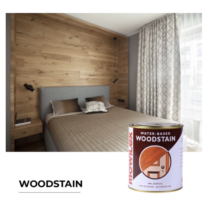 MOWILEX WOODSTAIN WATERBASED PLITUR KAYU PERNIS VERNIS POLITUR KAYU DiskonJual MurahHarga