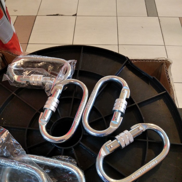 CARABINER 25 KN CLIMBING PANJAT TEBING