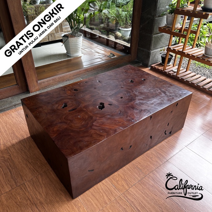 PREMIUM Meja Tamu Jati Akar Kayu / Teak Coffee Table Root Wood