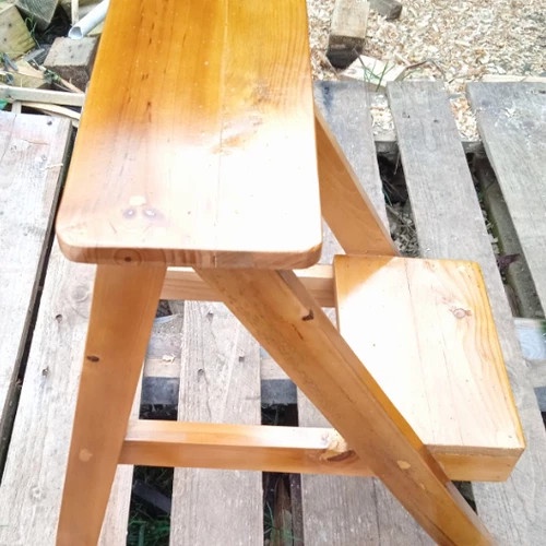 PREMIUM Bangku Tangga kayu Kursi Tangga kayu Murah