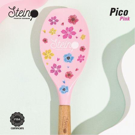 PREMIUM Stein Steincookware Pico Spatula Sutil Spoon Kayu Akasia Tahan panas