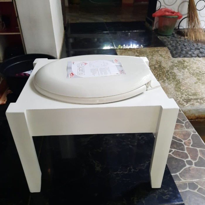 PREMIUM kursi toilet kayu wc duduk portable