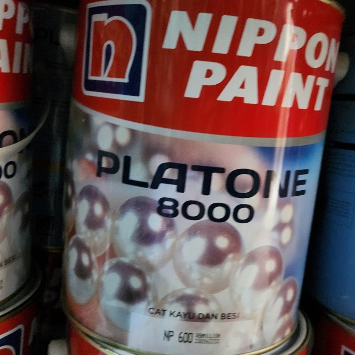TERBARU Platone 8000 nippon paint cat minyak kayu dan besi synthetic galon gln 5kg