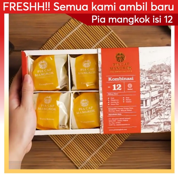 

Wdo - Pia Cap Mangkok Isi 12 Oleh Oleh Khas Malang