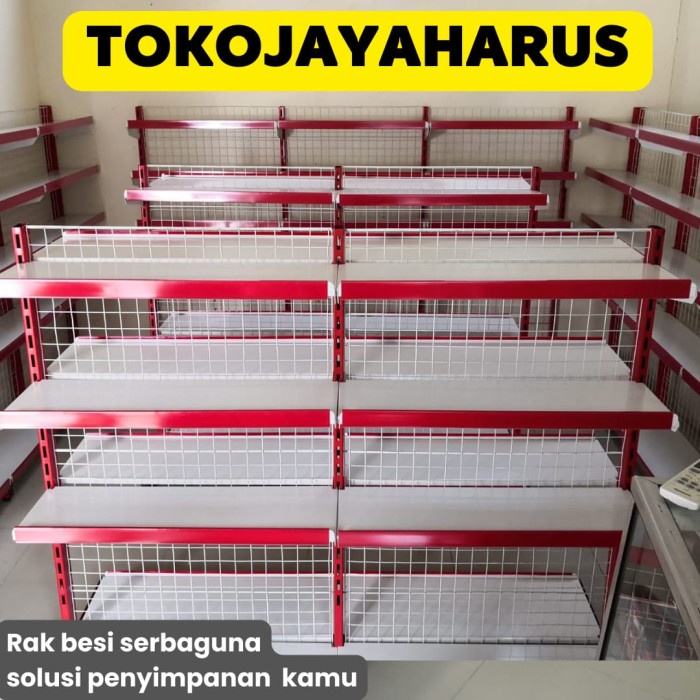 Rak Gondola Nimarket / Rak Supermarket Double 4 Susun