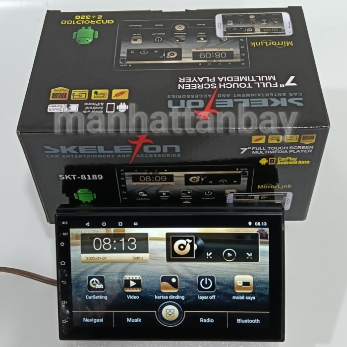Double Din Headunit Android 7 inch Skeleton
