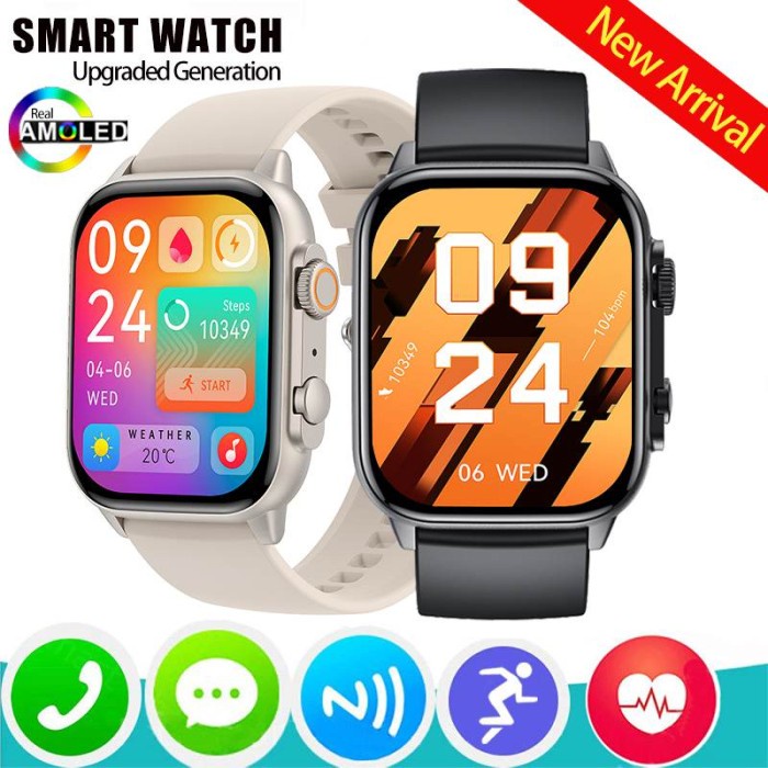 2023 HK95 Ultra Smartwatch Men Women Screen Always On NFC Screen