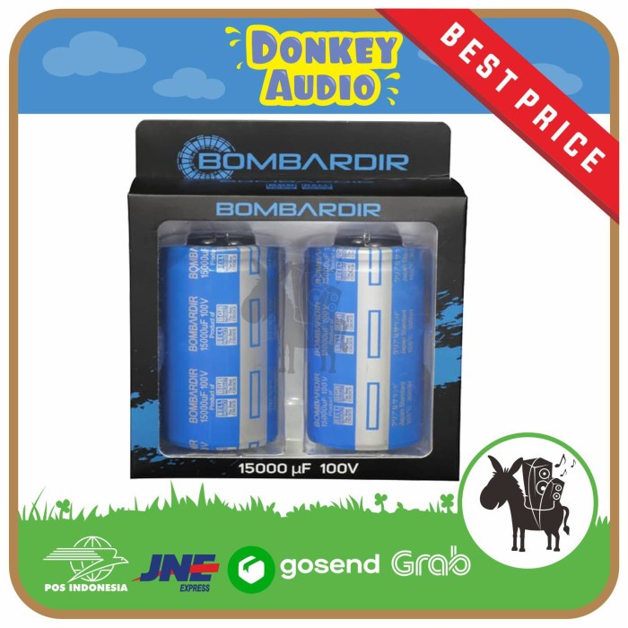 PROMO ELCO 15000UF 100V BOMBARDIR CAPACITOR 2 PCS