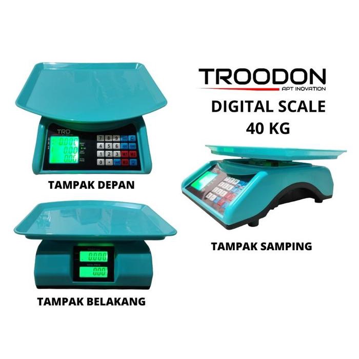 TERLARIS  Timbangan Duduk Digital Troodon 40Kg Timbangan ACS Trodon 40 Kg