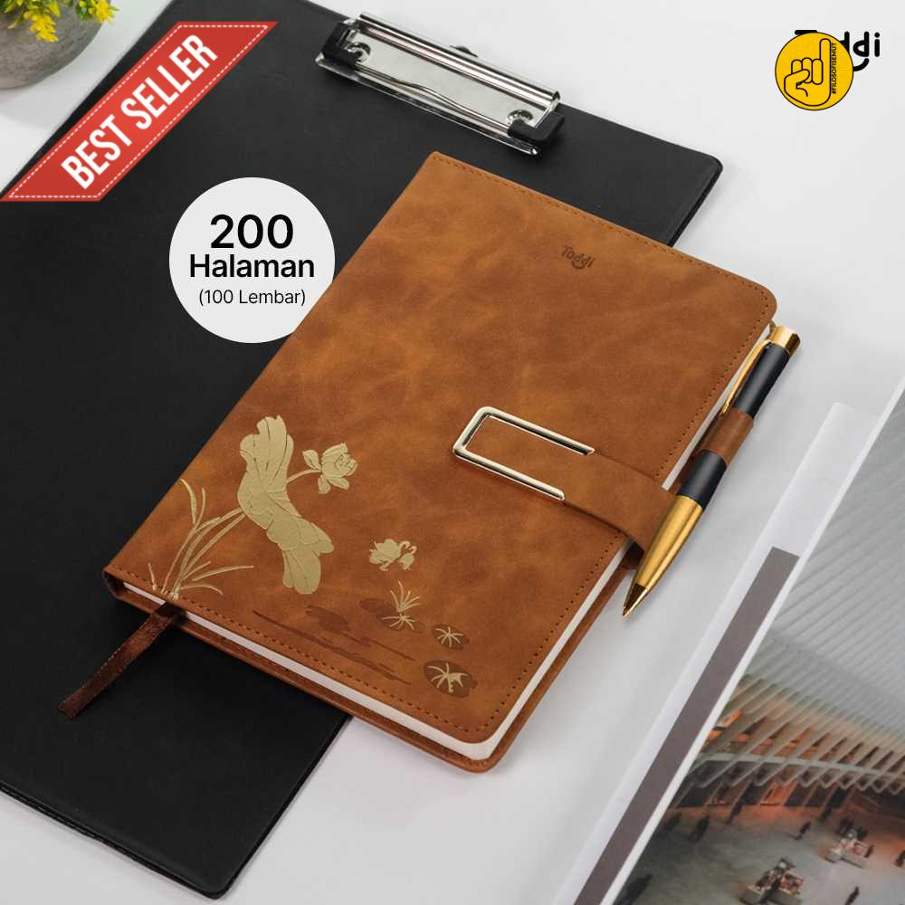 

baldan Toddi Buku Jurnal Leather Notebook Diary A5 80GSM 200 Halaman - TD663 good quality