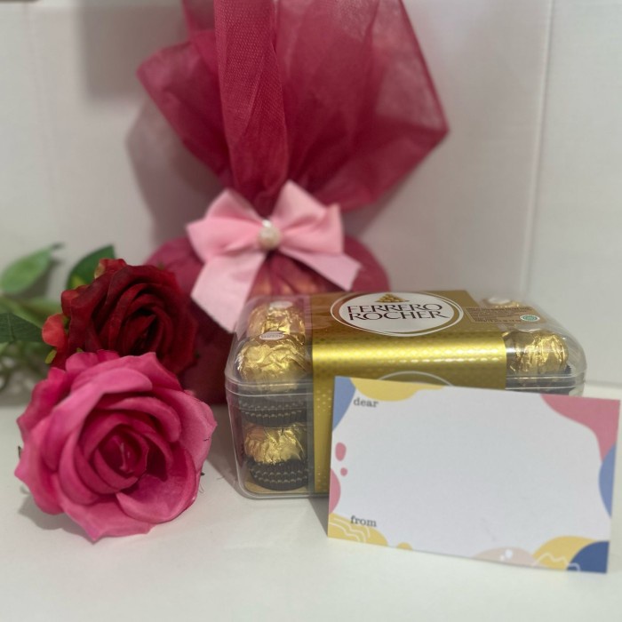 

terbaru !!! free love card ferrero rocher chocolate coklat valentine kado pacar ready