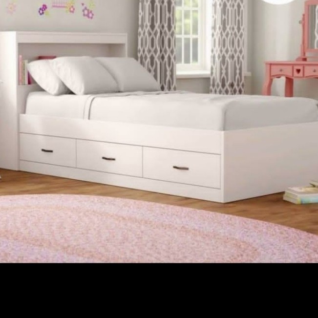 dipan tempat tidur nimalis laci 3, Khusus warna putih uk 160x200